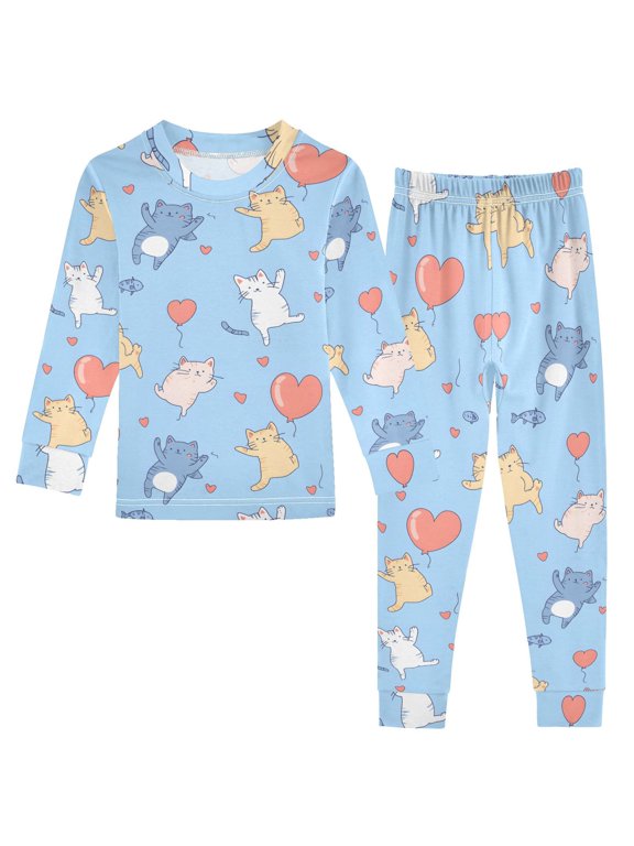 Pajama Kitten One Cute Comfortable Cotton Two-piece Pajama Set