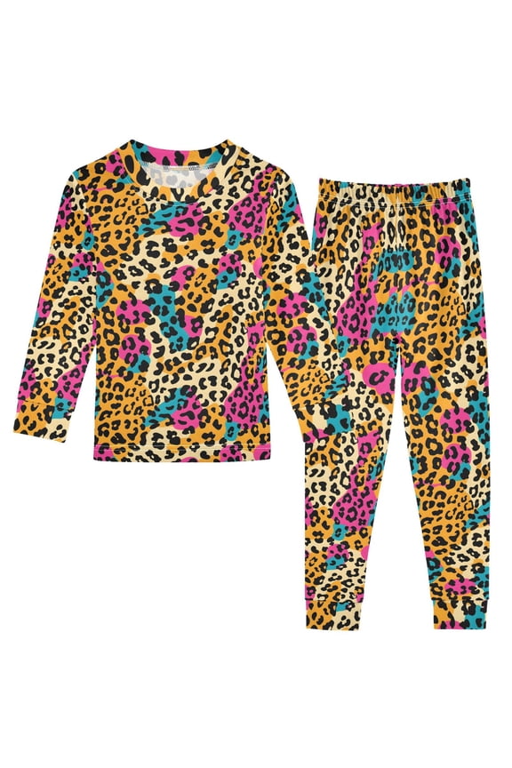 Pajama Leopard Print Cute Comfortable Cotton Two-piece Pajama Set