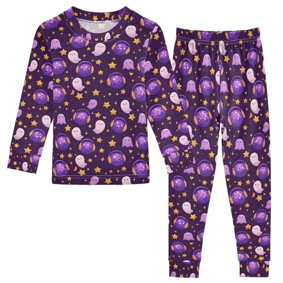 Pajama Light Ball Ghost Star Cute Comfortable Cotton Two-piece Pajama Set