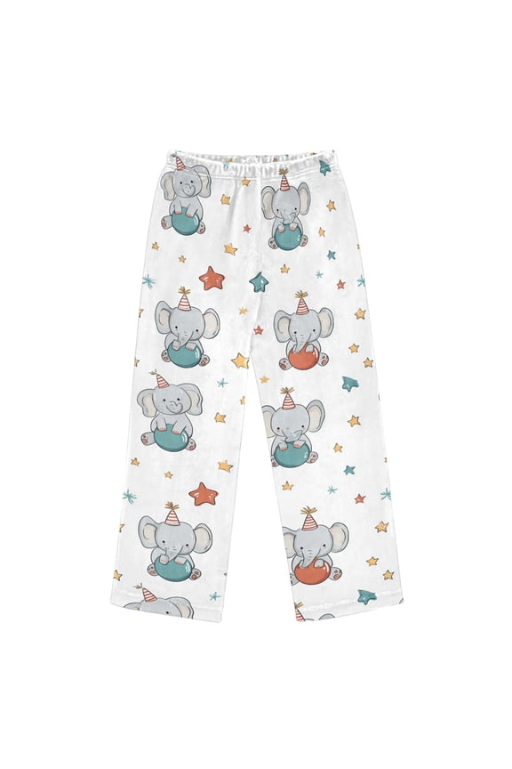 Pajama Pants Elephants and Circus Long Pant Lounge Casual Elastic Waist Sleep Flannel Pants