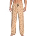 Pajama Pants Men Men's Pajama Bottoms, Cartoon Cute Funny Brown