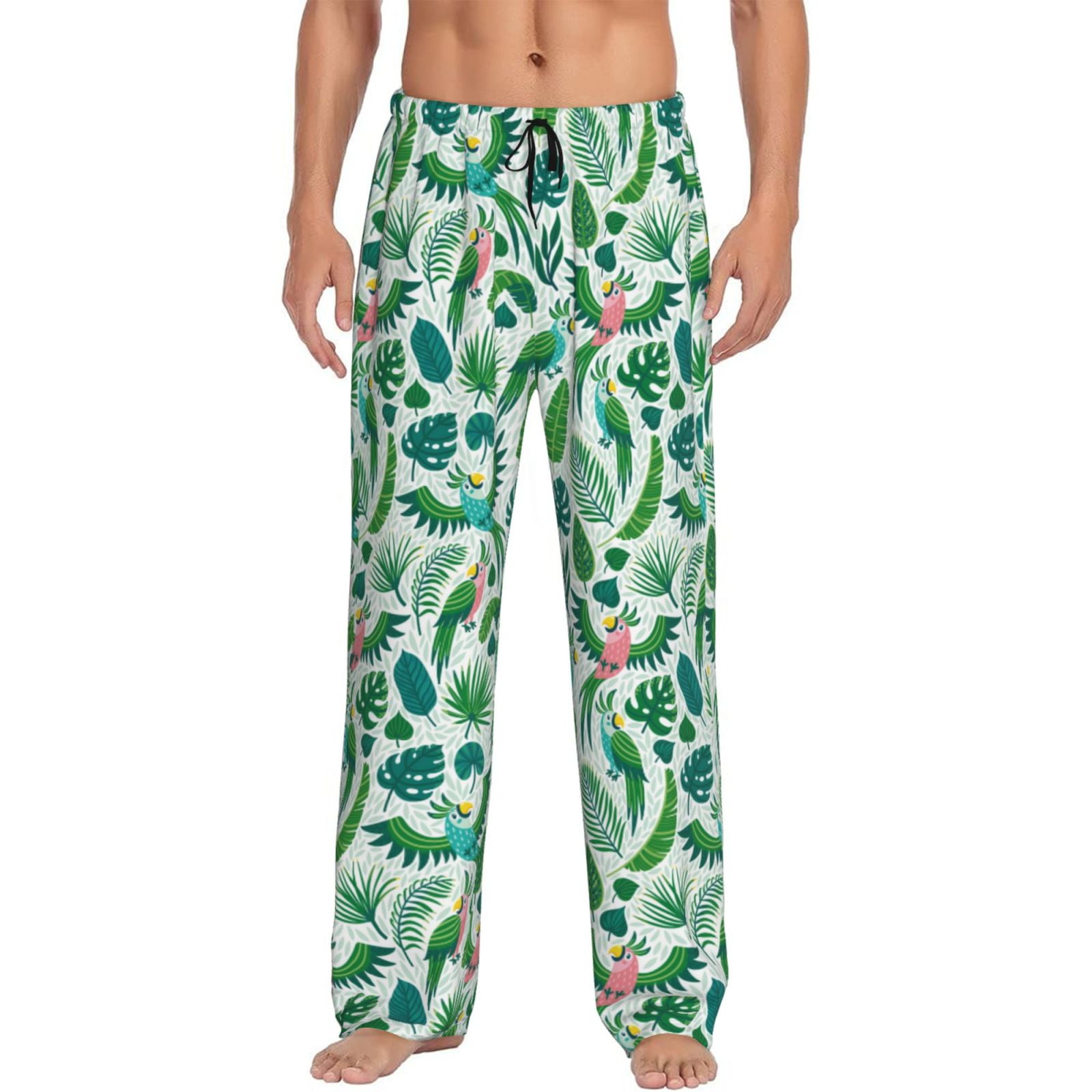 Pajama Pants Men Men s Pajama Bottoms Funny Green Cartoon Cute Parrot Pj Pants Pijamas Para Hombres Walmart