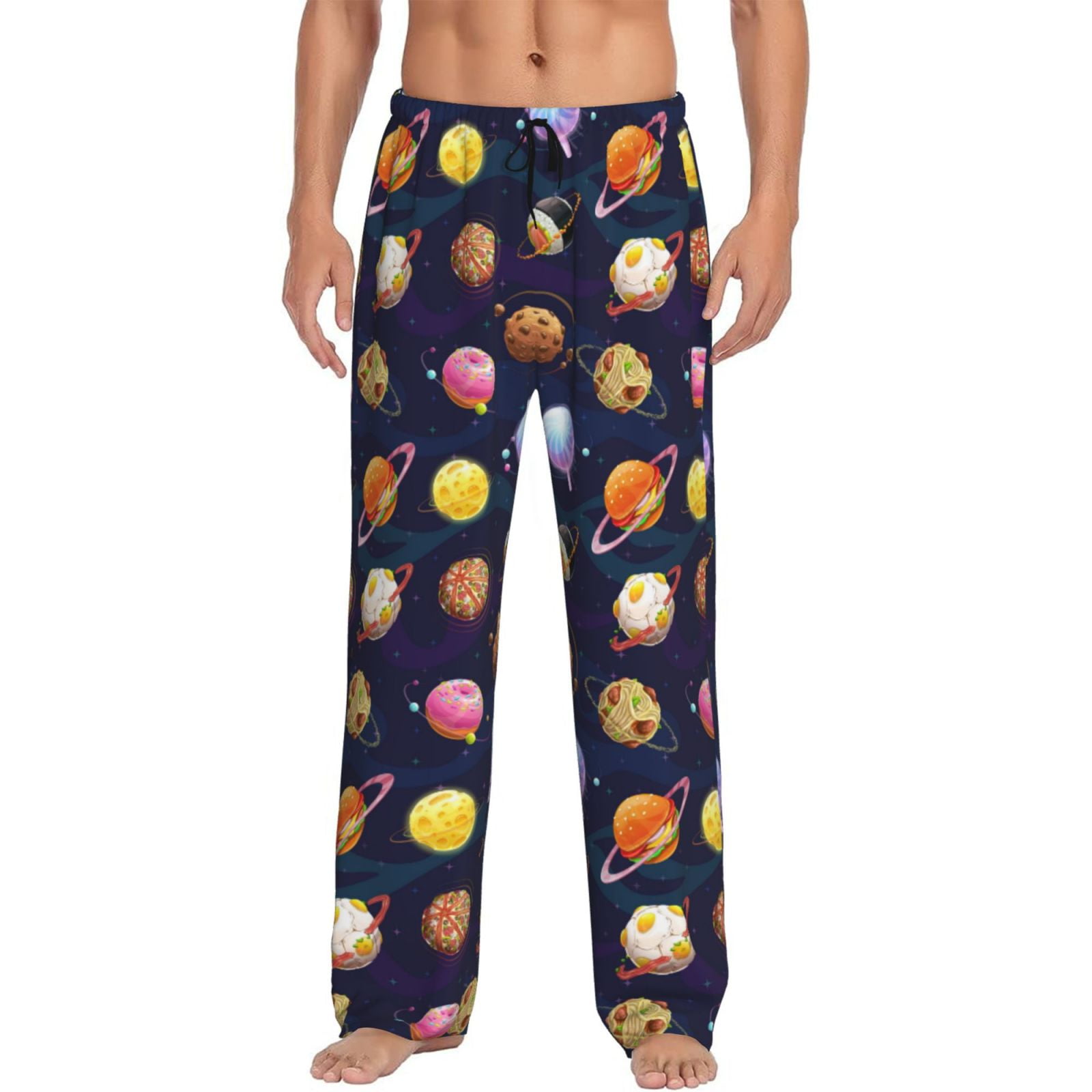 Pajama Pants Men Men's Pajama Bottoms, Space Pattern star Pj Pants
