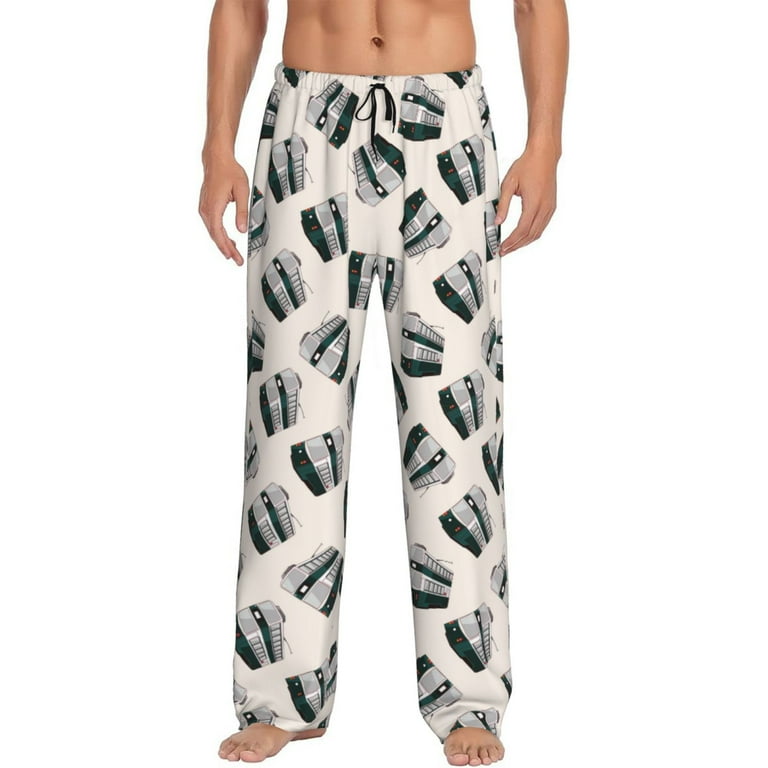 Pajama Pants Men Men s Pajama Bottoms subway Print Pj Pants Pijamas Para Hombres Walmart