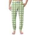 thumbnail image 1 of Pajama Pants Men Plaid Pajama Pants Drawstring Elastic Waist Cotton Plaid Sleep Soft Lounge Pants PJ Bottoms Joggers with Pockets, 1 of 5