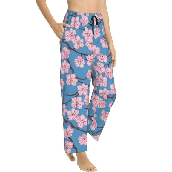 Pajama Pants Women - Beautiful Orchids Flowers A Soft Breathable Sleep & Lounge Pants for Women, Comfy Casual Pj Pants Bottoms with Pockets