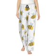 thumbnail image 1 of Pajama Pants Women, Bee print Sweatpants Soft Sleep Lounge Pants, Casual PJ Bottoms Pants with Pockets, 1 of 5