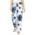thumbnail image 1 of Pajama Pants Women, Blueberry pattern Print Sweatpants Soft Sleep Lounge Pants, Casual PJ Bottoms Pants with Pockets, 1 of 5