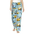 thumbnail image 1 of Pajama Pants Women, Building Truck Sweatpants Soft Sleep Lounge Pants, Casual PJ Bottoms Pants with Pockets, 1 of 5