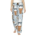 thumbnail image 1 of Pajama Pants Women, Cartoon Cool Ice Cream Print Lounge PJ Yoga Pants With Drawstring, Womens Sleepwear Pajama Bottom, 1 of 5