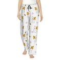 thumbnail image 1 of Pajama Pants Women, Cartoon Cute Hamster Love Sweatpants Soft Sleep Lounge Pants, Casual PJ Bottoms Pants with Pockets, 1 of 5