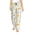 thumbnail image 1 of Pajama Pants Women, Cartoon Cute Rabbit Tiger Sweatpants Soft Sleep Lounge Pants, Casual PJ Bottoms Pants with Pockets, 1 of 5