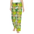 thumbnail image 1 of Pajama Pants Women, Cartoon Frog Sweatpants Soft Sleep Lounge Pants, Casual PJ Bottoms Pants with Pockets, 1 of 5