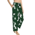 thumbnail image 1 of Pajama Pants Women, Christmas tree green plaid Sweatpants Soft Sleep Lounge Pants, Casual PJ Bottoms Pants with Pockets, 1 of 7