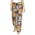thumbnail image 1 of Pajama Pants Women, Cute Cat Cartoon Sweatpants Soft Sleep Lounge Pants, Casual PJ Bottoms Pants with Pockets, 1 of 5