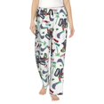 thumbnail image 1 of Pajama Pants Women, Dinosaur on Excavator2 Sweatpants Soft Sleep Lounge Pants, Casual PJ Bottoms Pants with Pockets, 1 of 5