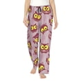 thumbnail image 1 of Pajama Pants Women, Doctor's Hat Owl Purple Sweatpants Soft Sleep Lounge Pants, Casual PJ Bottoms Pants with Pockets, 1 of 5