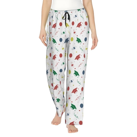 Pajama Pants Women, Happy graduation Sweatpants Soft Sleep Lounge Pants, Casual PJ Bottoms Pants with Pockets