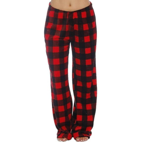 Pajama Pants Women Pajama Pants Women Flannel Warm Pants Thickened Pants Large Size For Autumn Winter Red S