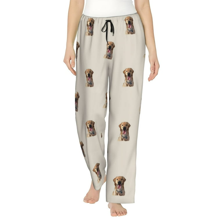 Pajama Pants Women Pleasure Labrador Retriever Dog Womens Drawstring Pajama Pantswith Pockets Wide Leg Lounge Pants Walmart