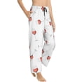 thumbnail image 1 of Pajama Pants Women - Red Wine Glass Print Soft Breathable Sleep & Lounge Pants for Women, Comfy Casual Pj Pants Bottoms with Pockets, 1 of 7