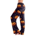 thumbnail image 1 of Pajama Pants Women - Retro Halloween Soft Breathable Sleep & Lounge Pants for Women, Comfy Casual Pj Pants Bottoms with Pockets, 1 of 5