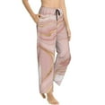 thumbnail image 1 of Pajama Pants Women, Rose Gold Glitter Splatter Sweatpants Soft Sleep Lounge Pants, Casual PJ Bottoms Pants with Pockets, 1 of 7
