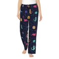 thumbnail image 1 of Pajama Pants Women, Space dinosaur Sweatpants Soft Sleep Lounge Pants, Casual PJ Bottoms Pants with Pockets, 1 of 5