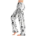 thumbnail image 1 of Pajama Pants Women Trendy Floral Print Lounge Pajama Bottoms Comfy Stretch Sleep Pants Drawstring Wide Leg Pj Bottoms, 1 of 5