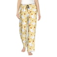 thumbnail image 1 of Pajama Pants Women, cartoon funny cute duck_B Lounge PJ Yoga Pants With Drawstring, Womens Sleepwear Pajama Bottom, 1 of 5