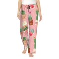 thumbnail image 1 of Pajama Pants Women, colorful Cactus potted plant Sweatpants Soft Sleep Lounge Pants, Casual PJ Bottoms Pants with Pockets, 1 of 5