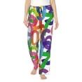 thumbnail image 1 of Pajama Pants Women, colorful Math number Sweatpants Soft Sleep Lounge Pants, Casual PJ Bottoms Pants with Pockets, 1 of 5