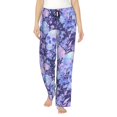 thumbnail image 1 of Pajama Pants Women, flower crystal Skull Sweatpants Soft Sleep Lounge Pants, Casual PJ Bottoms Pants with Pockets, 1 of 5