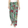 thumbnail image 1 of Pajama Pants Women, flower skull_A Sweatpants Soft Sleep Lounge Pants, Casual PJ Bottoms Pants with Pockets, 1 of 5