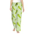 thumbnail image 1 of Pajama Pants Women, green Asparagus print Sweatpants Soft Sleep Lounge Pants, Casual PJ Bottoms Pants with Pockets, 1 of 5