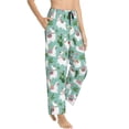 thumbnail image 1 of Pajama Pants Women, green lama alpacas cactus cute Sweatpants Soft Sleep Lounge Pants, Casual PJ Bottoms Pants with Pockets, 1 of 7
