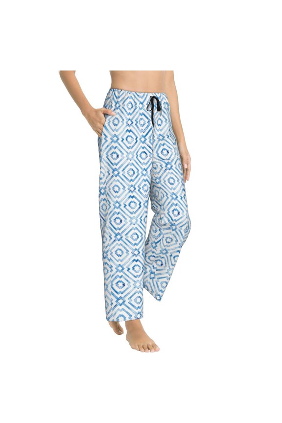 Pajama Pants Women - moroccan pattern Soft Breathable Sleep & Lounge Pants for Women, Comfy Casual Pj Pants Bottoms with Pockets