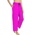 thumbnail image 1 of Pajama Pants Women - pink Soft Breathable Sleep & Lounge Pants for Women, Comfy Casual Pj Pants Bottoms with Pockets, 1 of 7