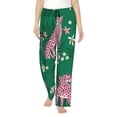 thumbnail image 1 of Pajama Pants Women, pink leopard Sweatpants Soft Sleep Lounge Pants, Casual PJ Bottoms Pants with Pockets, 1 of 5