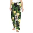 thumbnail image 1 of Pajama Pants Women, skull Cactus blooming Sweatpants Soft Sleep Lounge Pants, Casual PJ Bottoms Pants with Pockets, 1 of 5