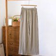 thumbnail image 1 of Pajama Pants for Men Fleece Lined Straight Leg Pants with Pockets Mens Plaid Printed Drawstring Elastic Waist Thermal Warm Homewear Pajamas Bottoms, 1 of 3