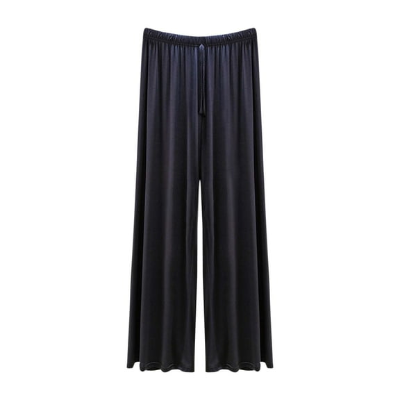 Pajama Pants for Women Soft Comfy Wide Leg Lounge Sleep Bottom Stretch Elastic Waisted Baggy Pajama Bottoms