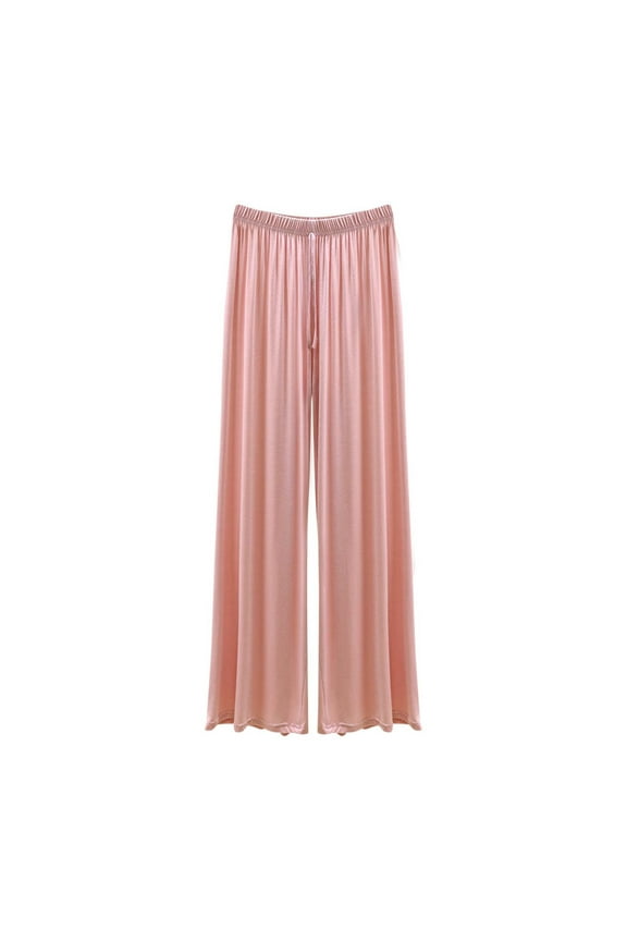 Pajama Pants for Women Soft Comfy Wide Leg Lounge Sleep Bottom Stretch Elastic Waisted Baggy Pajama Bottoms