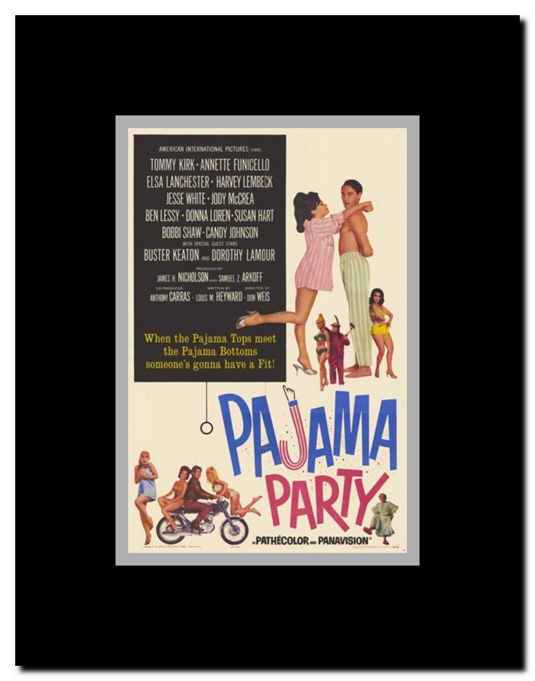 Pajama Party Framed Movie Poster