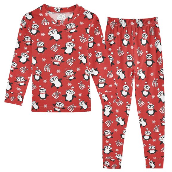 Pajama Penguin Christmas Cute Comfortable Cotton Two-piece Pajama Set