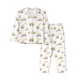 thumbnail image 1 of Pajama Sets for Women 2 Pcs, Dump Truck Button Down Long Sleeve Sleepwear Lounge PJ Sets, 1 of 6