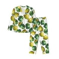 thumbnail image 1 of Pajama Sets for Women 2 Pcs, cute bell Pepper Print Button Down Long Sleeve Sleepwear Lounge PJ Sets, 1 of 6