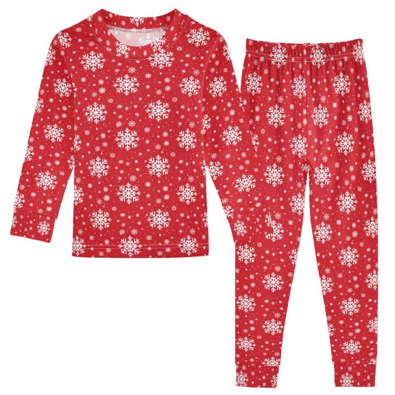 Pajama Tile Red Christmas Tile Cute Comfortable Cotton Two-piece Pajama Set