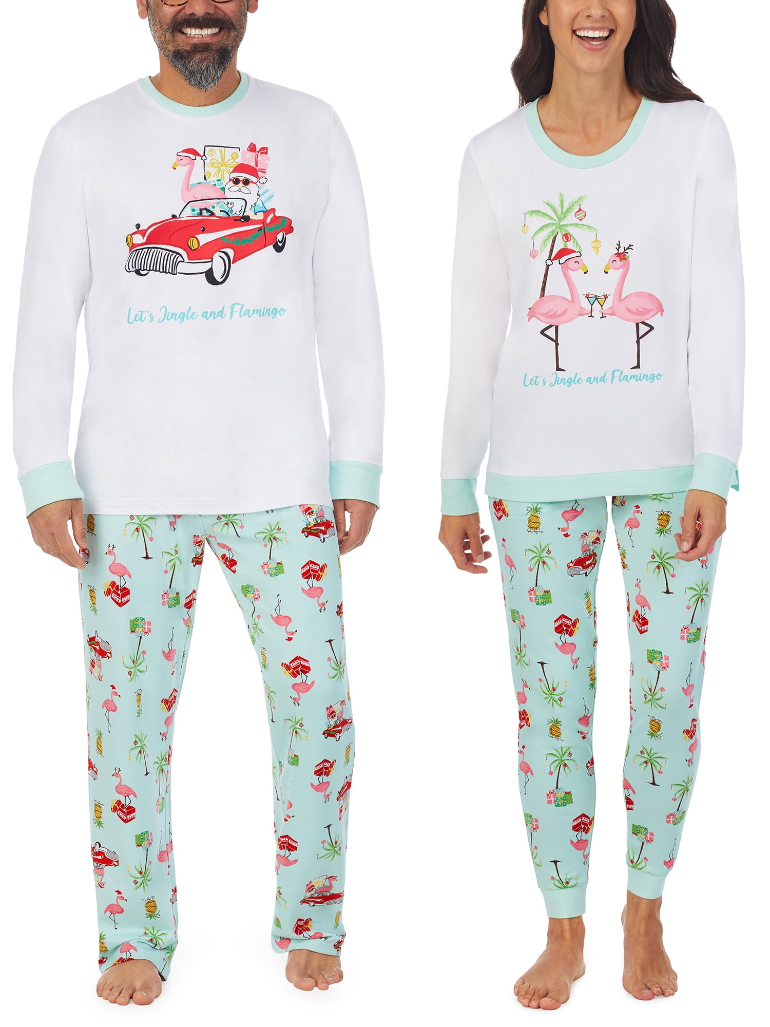Pajamarama His and Hers Holiday Matching Pajama Set
