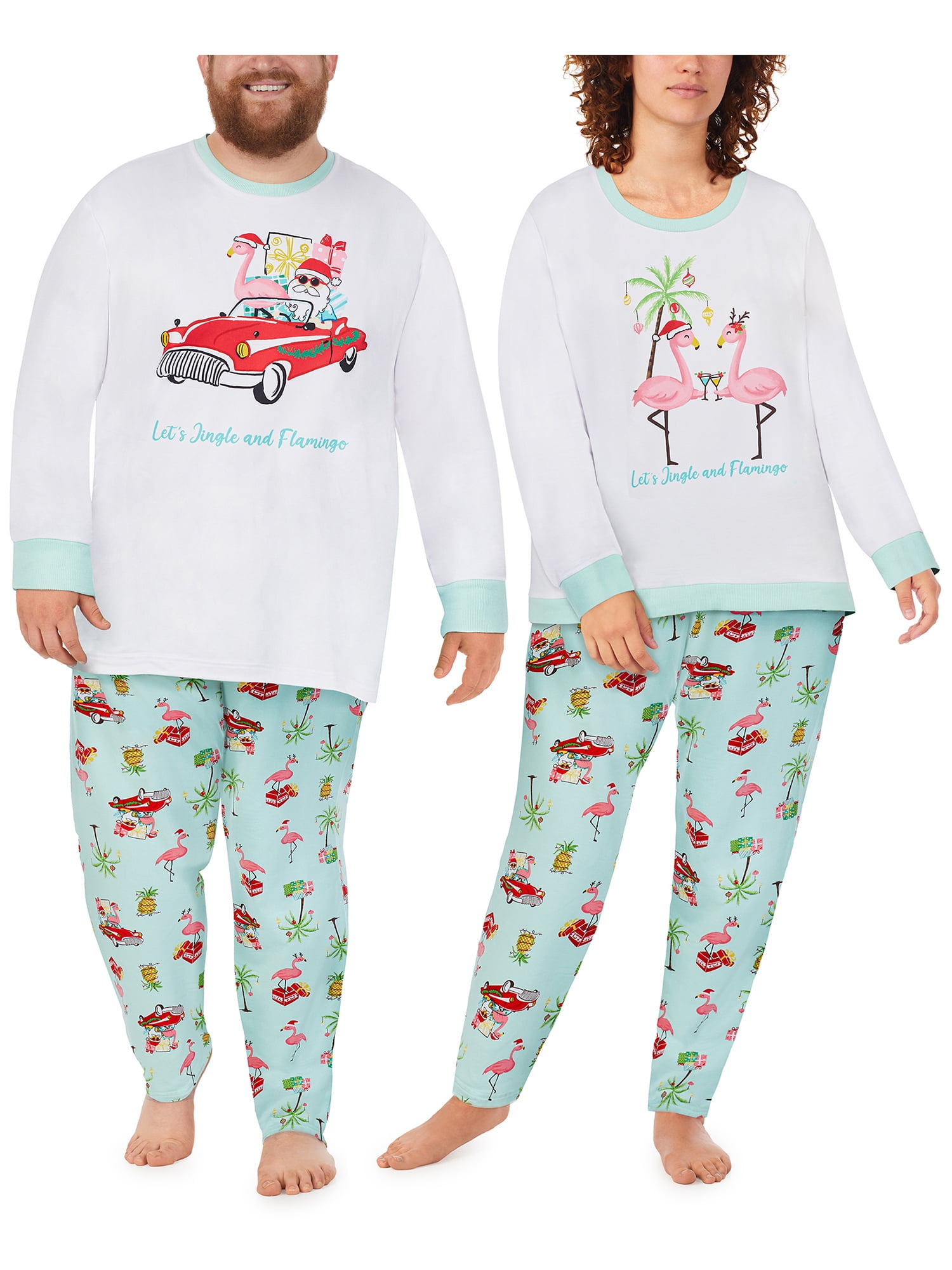 Pajamarama His and Hers Holiday Matching Pajama Set